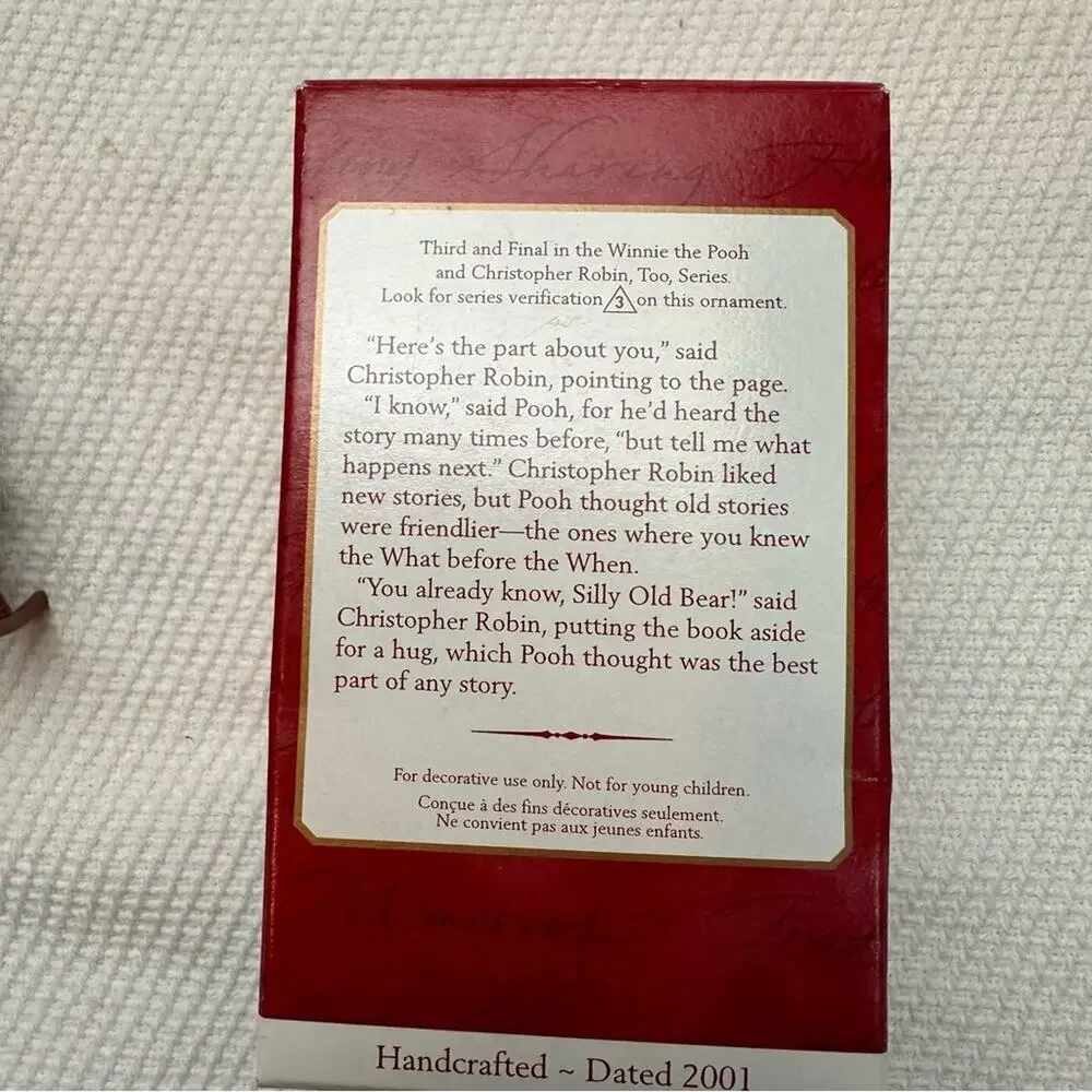 NIB Hallmark a Story for Pooh Winnie the Pooh christmas ornament